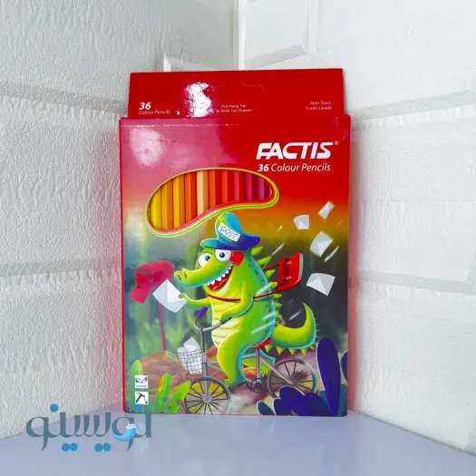 مداد رنگی 36 رنگ فکتیس مقوایی