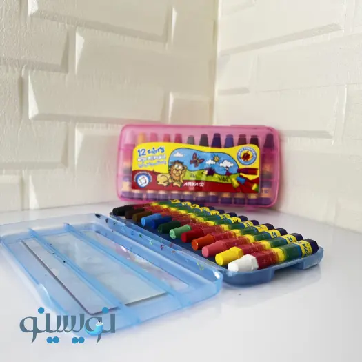 پاستل روغنی 12 رنگ آریا طلقی